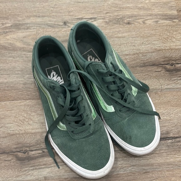 Vans Shoes - Vans Sage Green Suede Shoes